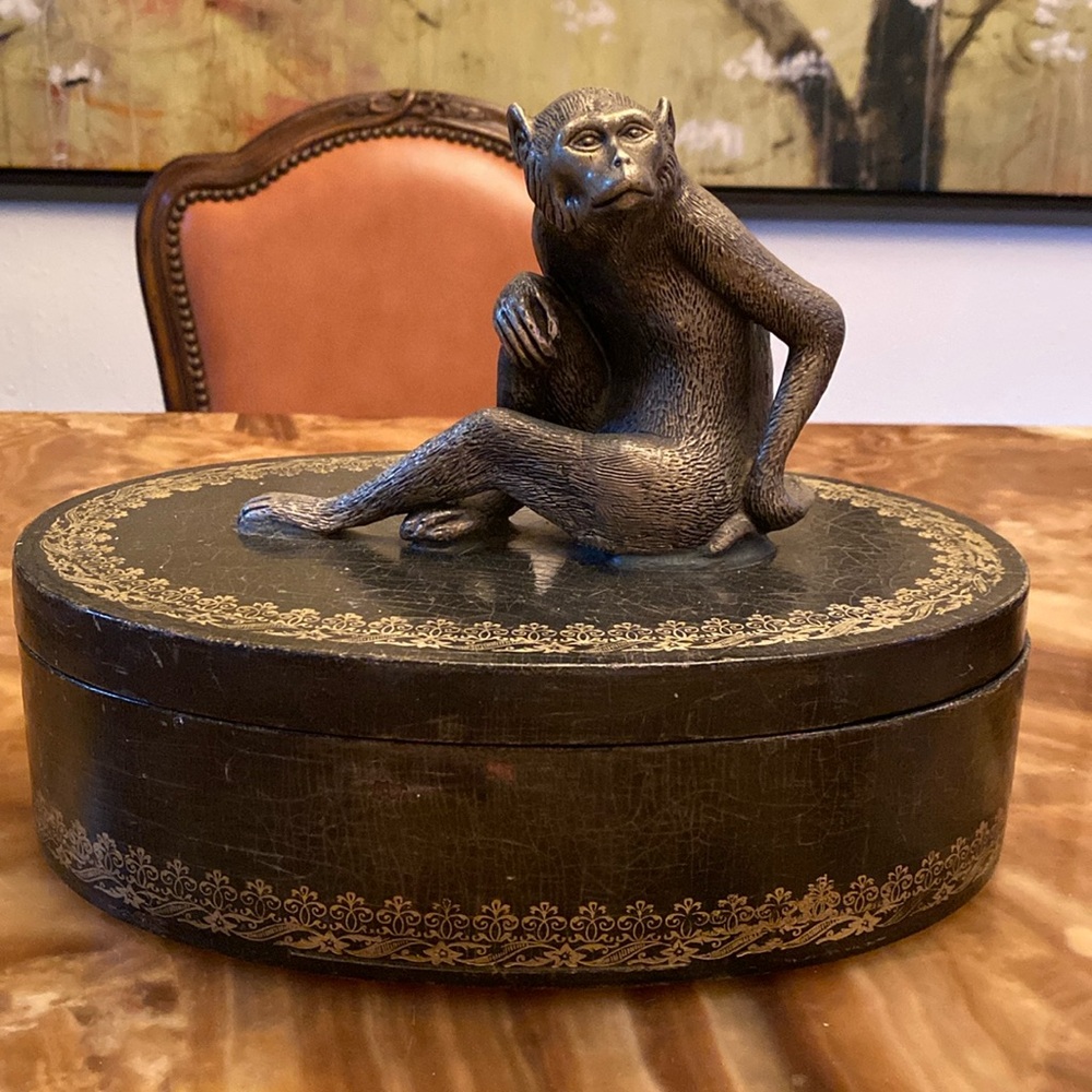 Maitland Smith monkey box